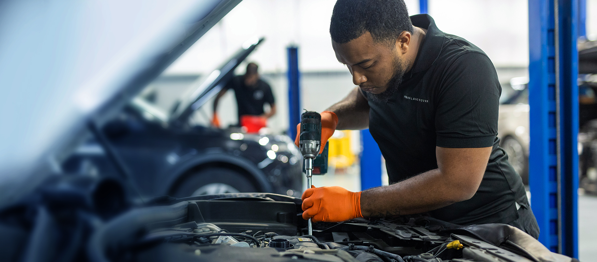 ANSA Motors parts representative assisting customer