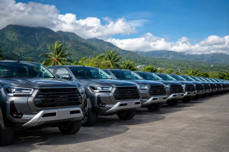 Vehicle fleet ready for group transportation